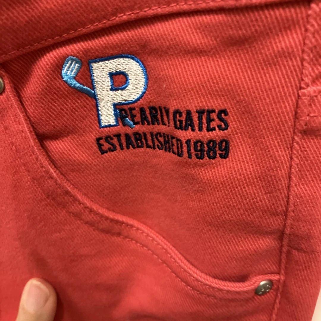 パーリーゲイツ　ゴルフ用レッドパンツ