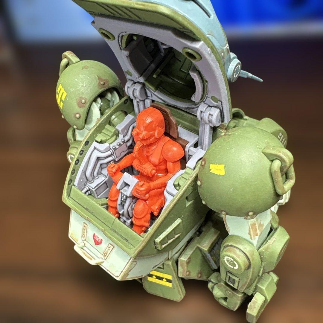 【完成品】HGスコープドッグ+拡張パーツセット1ボディ&キリコ+バーグラ太もも