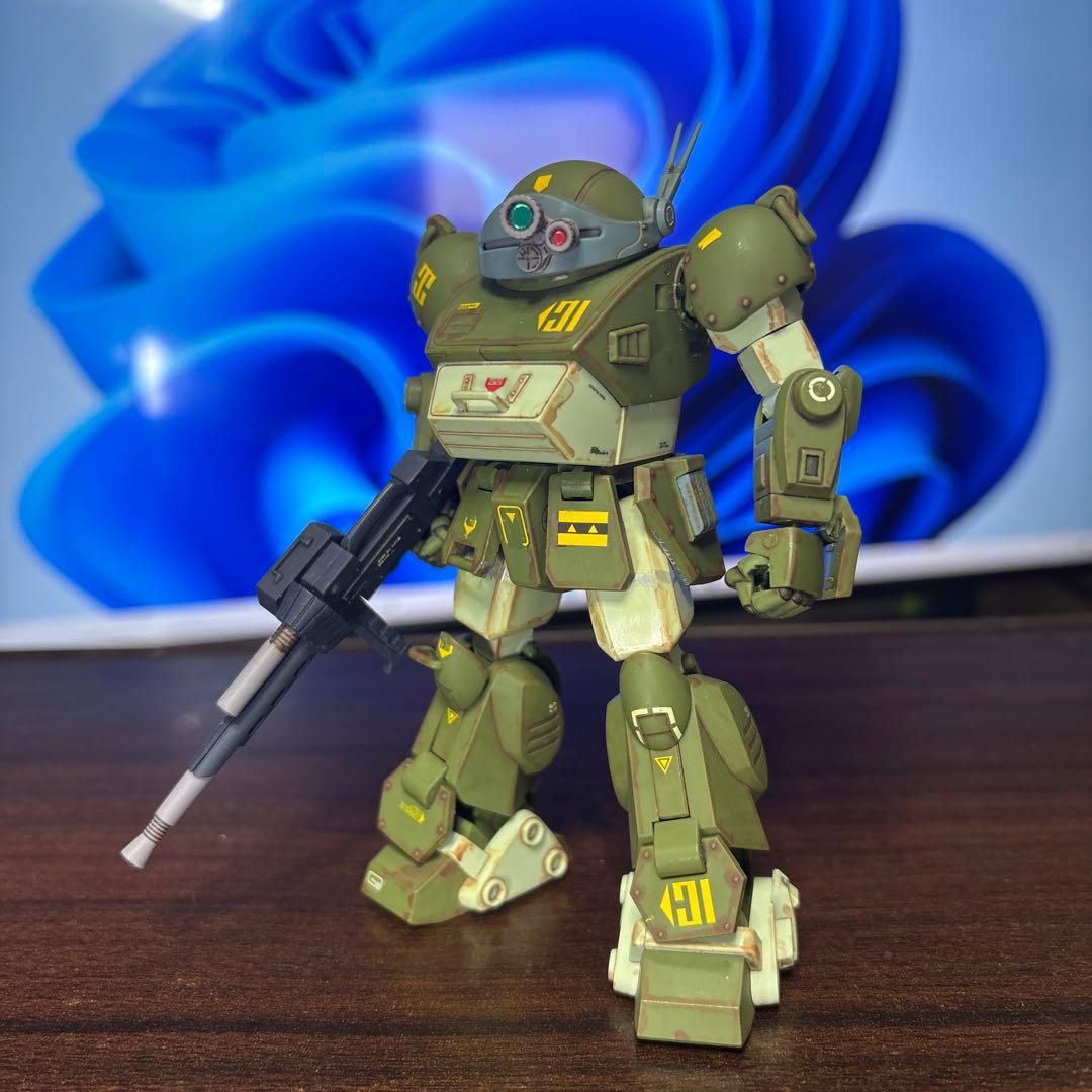 【完成品】HGスコープドッグ+拡張パーツセット1ボディ&キリコ+バーグラ太もも