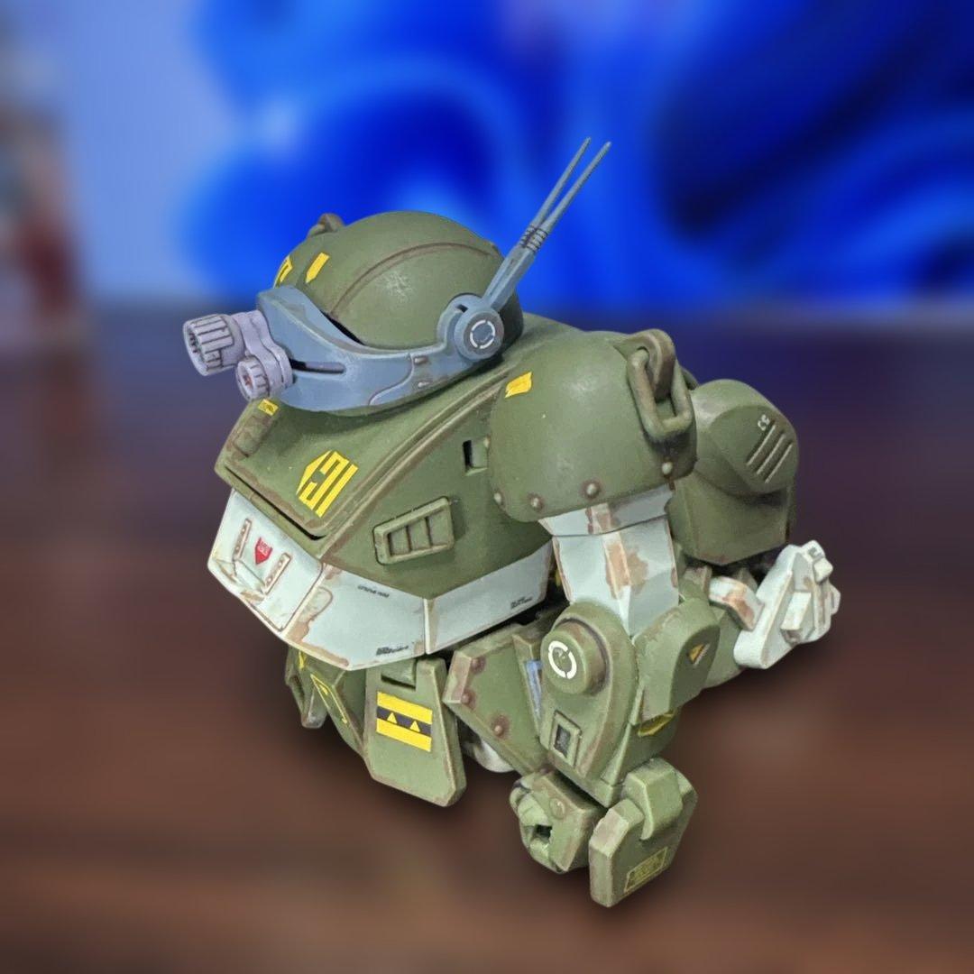 【完成品】HGスコープドッグ+拡張パーツセット1ボディ&キリコ+バーグラ太もも