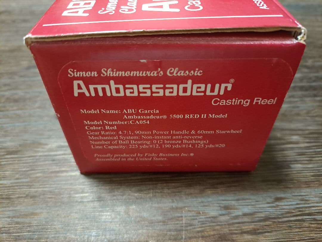 サイモン　シモムラ　アブ　アンバサダー　5500　REDⅡ　フレーム2つ付き