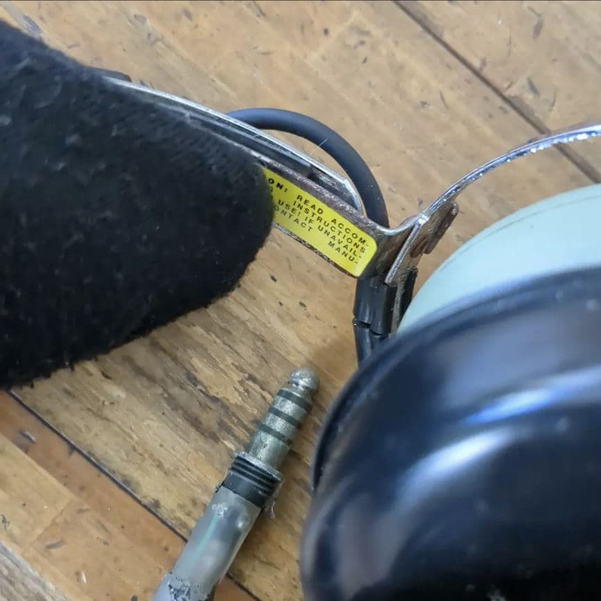 米軍実物　David Clark デビッドクラーク　航空機用　ヘッドセット