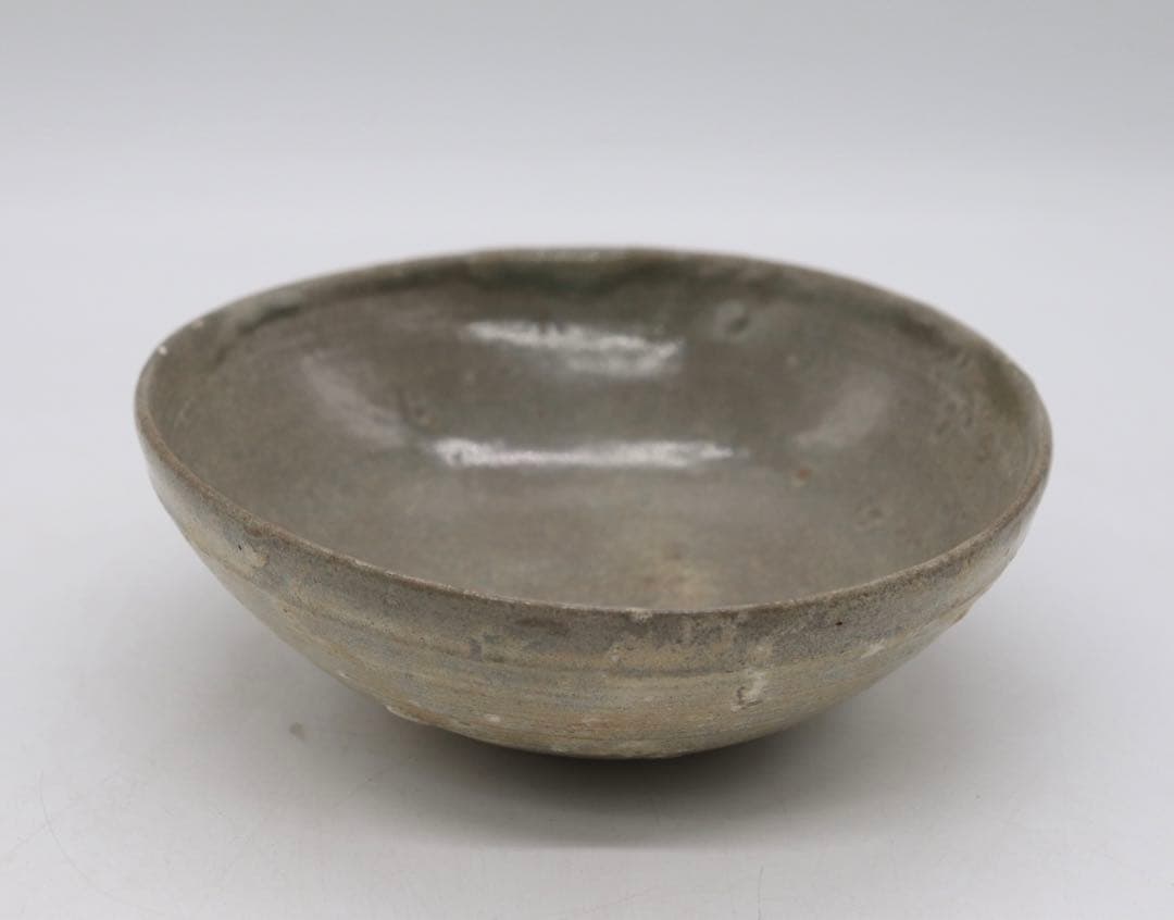 李朝　粉青釉茶碗　アンティーク　送料込み0528