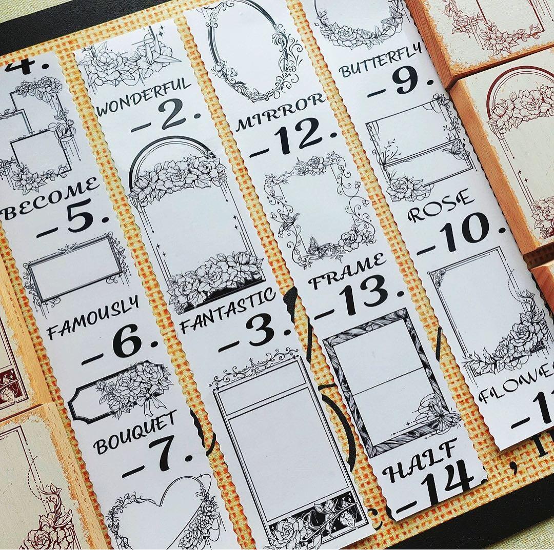 《花框》海外マスキングテープ　マステ 【1317】