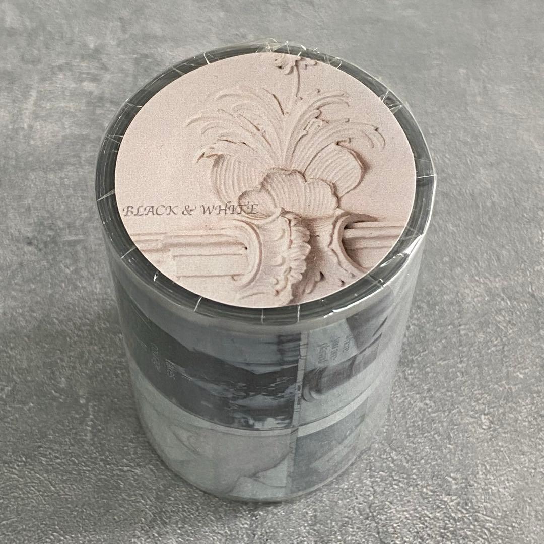 【1021】木栖与苔《黑白空间》海外マステ　PETテープ