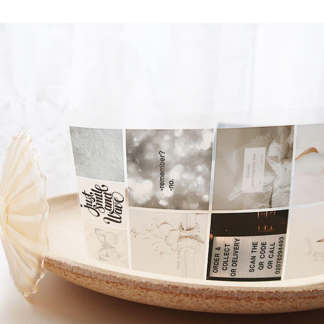 【1021】木栖与苔《黑白空间》海外マステ　PETテープ