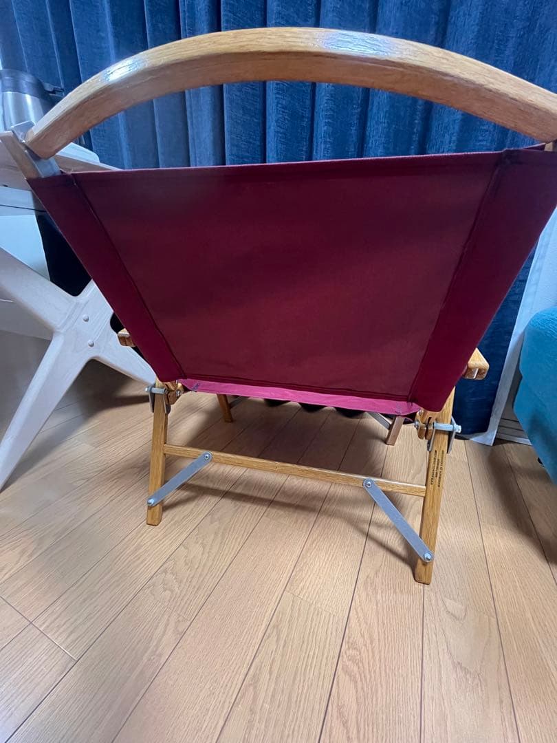 美品 正規品 カーミットチェア バーガンディ