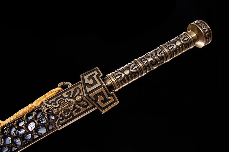 【うなされ漢の剣】古兵器 刀装具 日本刀　模造刀 居合刀 武士道 鑑賞用 美術刀