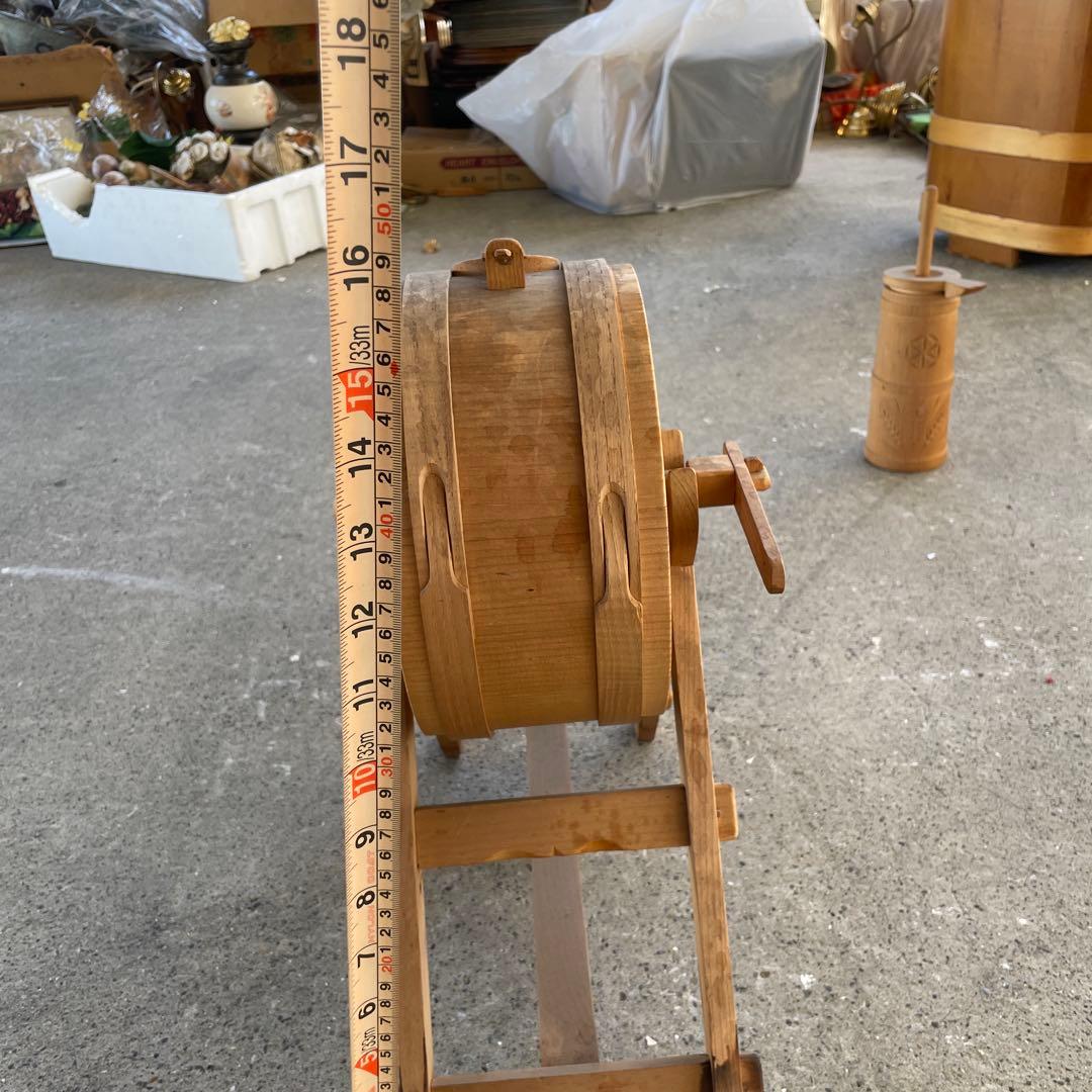 木製伝統的太鼓スタイルアンティーク