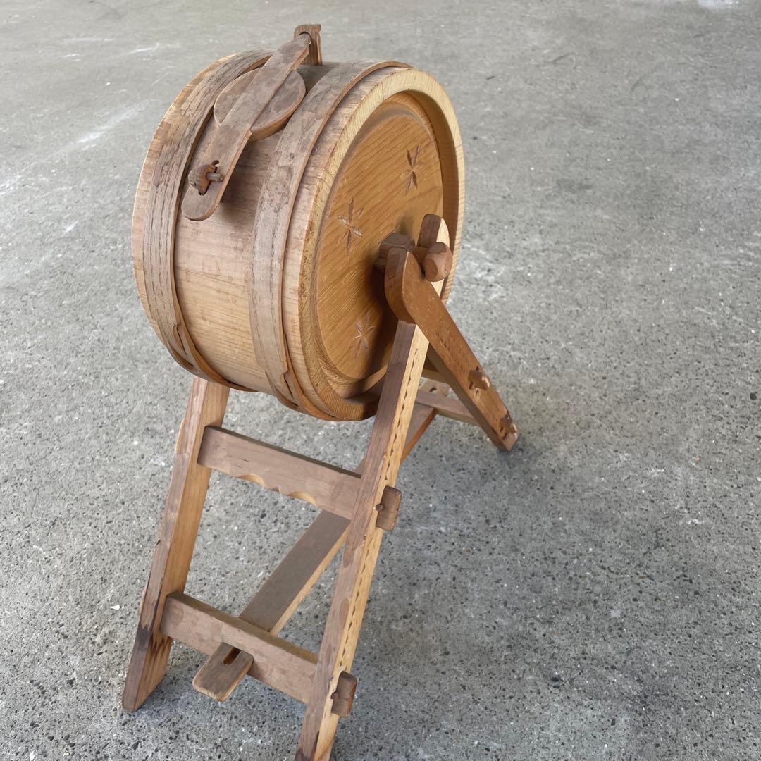 木製伝統的太鼓スタイルアンティーク