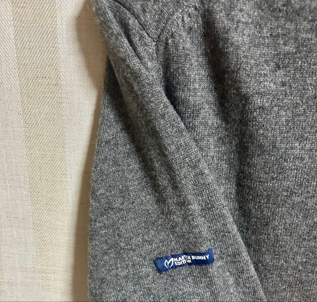 MASTER BUNNY EDITION グレー長袖セーター