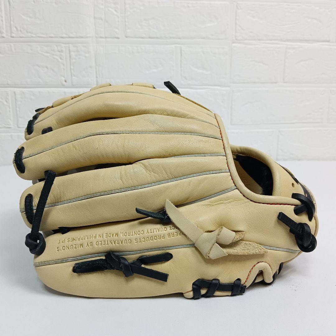【美品】ミズノ　MZSofter　大人用　軟式グローブ　クリーム　オールラウンド