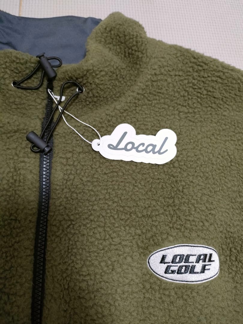 ​【新品タグ付】ローカルゴルフ フリースジャケット カーキ Freeサイズ