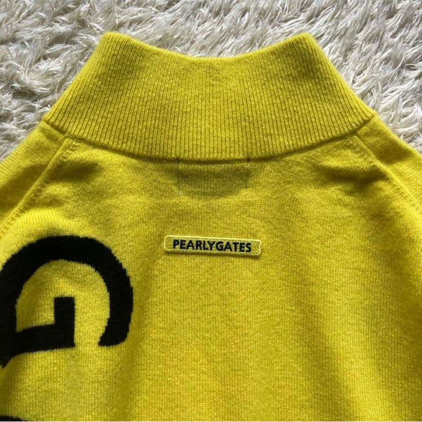 パーリーゲイツ　カシミヤ100%　ダブルジップアップ　ニット　ゴルフウェア