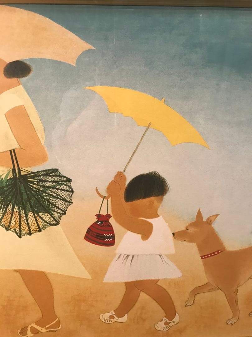 小倉遊亀　「径」　リトグラフ＋シルクスクリーン　落款・作品証明シール有り