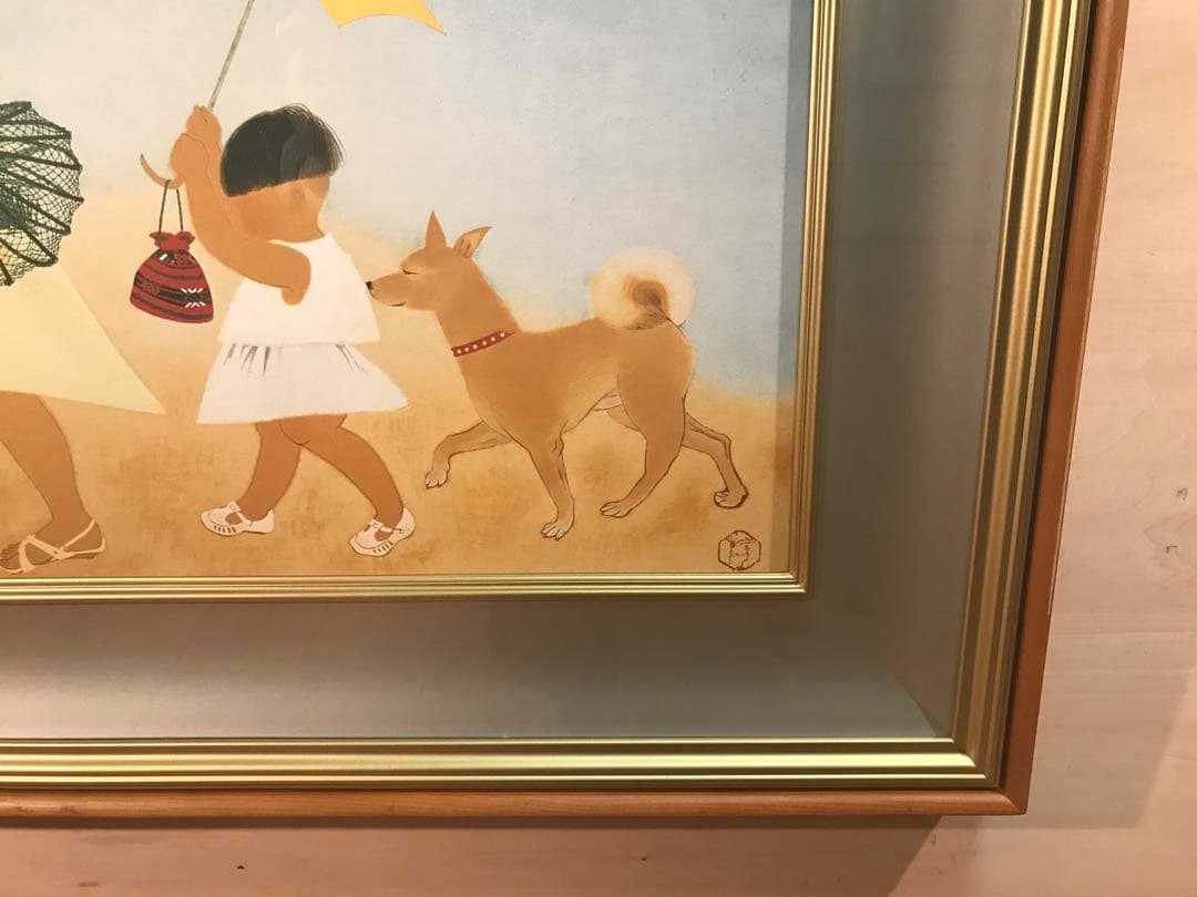 小倉遊亀　「径」　リトグラフ＋シルクスクリーン　落款・作品証明シール有り