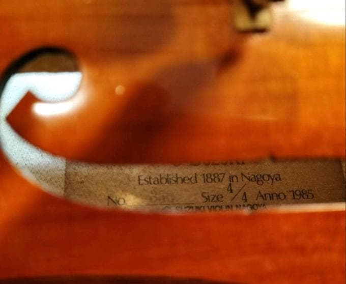 スズキ バイオリン　4/4 350 ANNO 1985