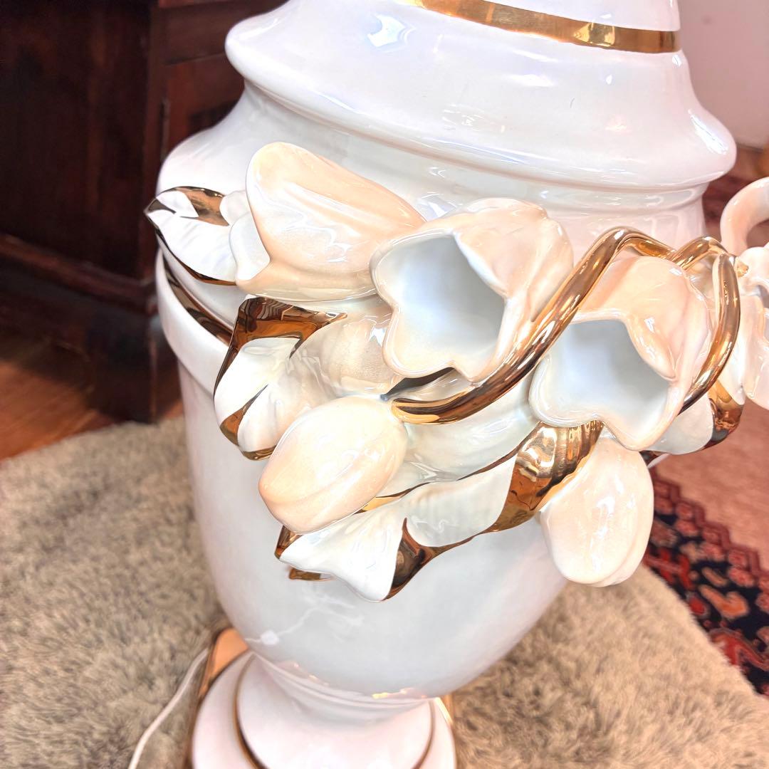 ✨24金使用！？✨ahura アウラ イタリア製 ランプ 陶器 アンティーク