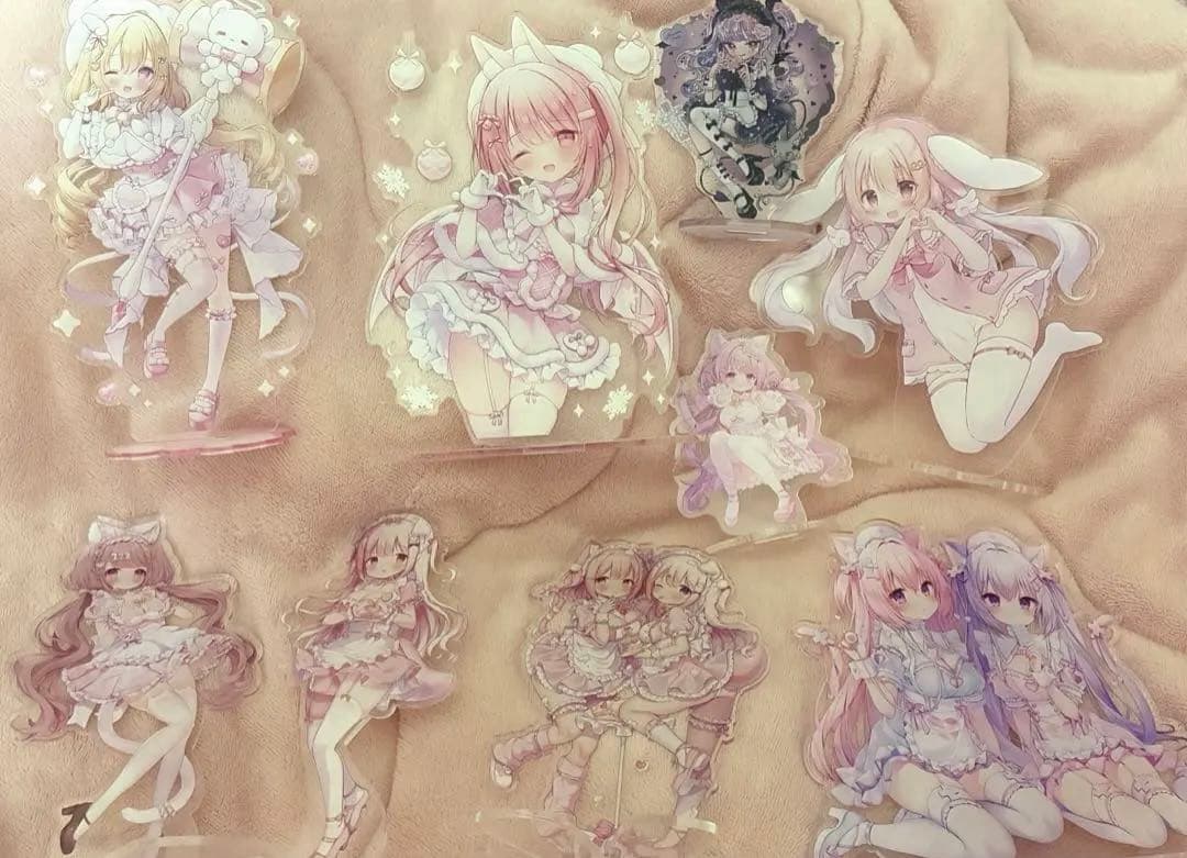 花咲ちゆ なつめみく おもちもなか つきみむむ 桃稚ちあ みはち アクスタ