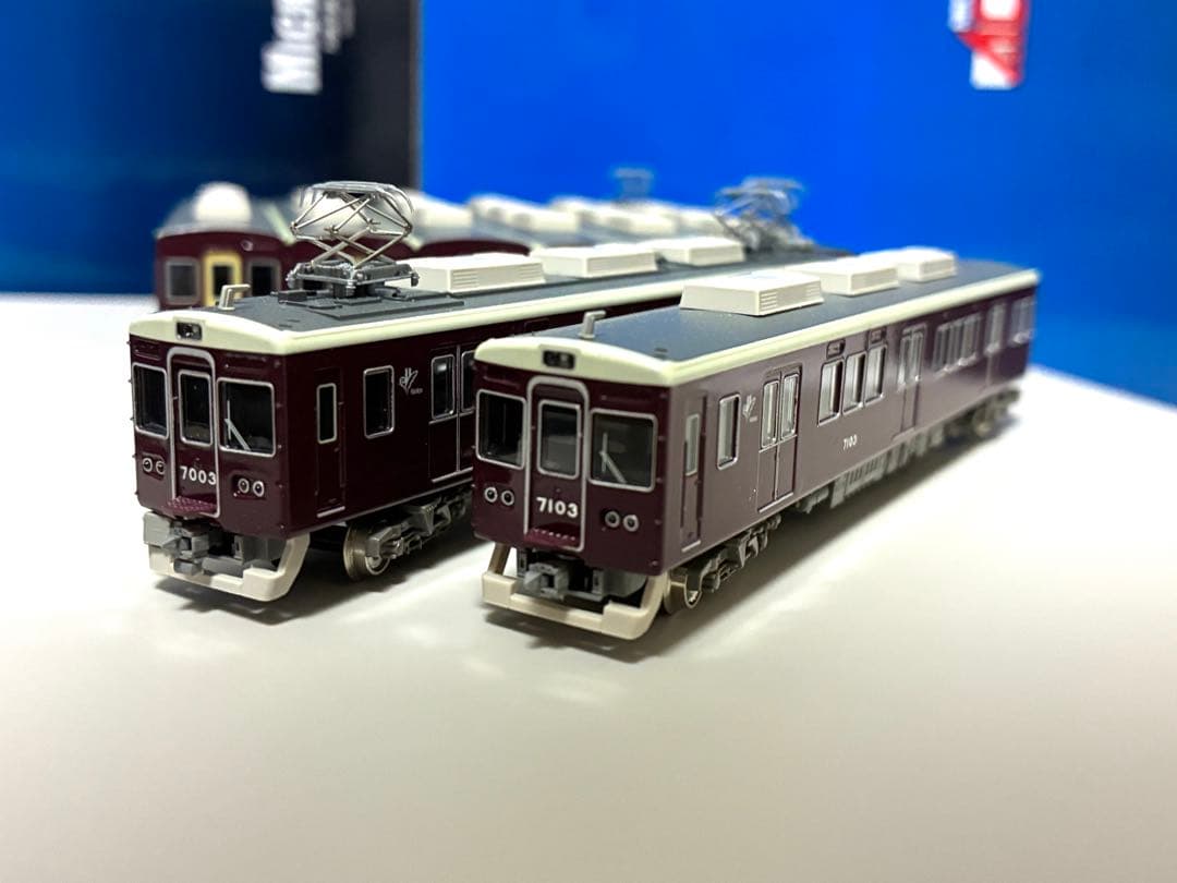加工品　グリーンマックス阪急7000系8両セット　7003F 8連時代