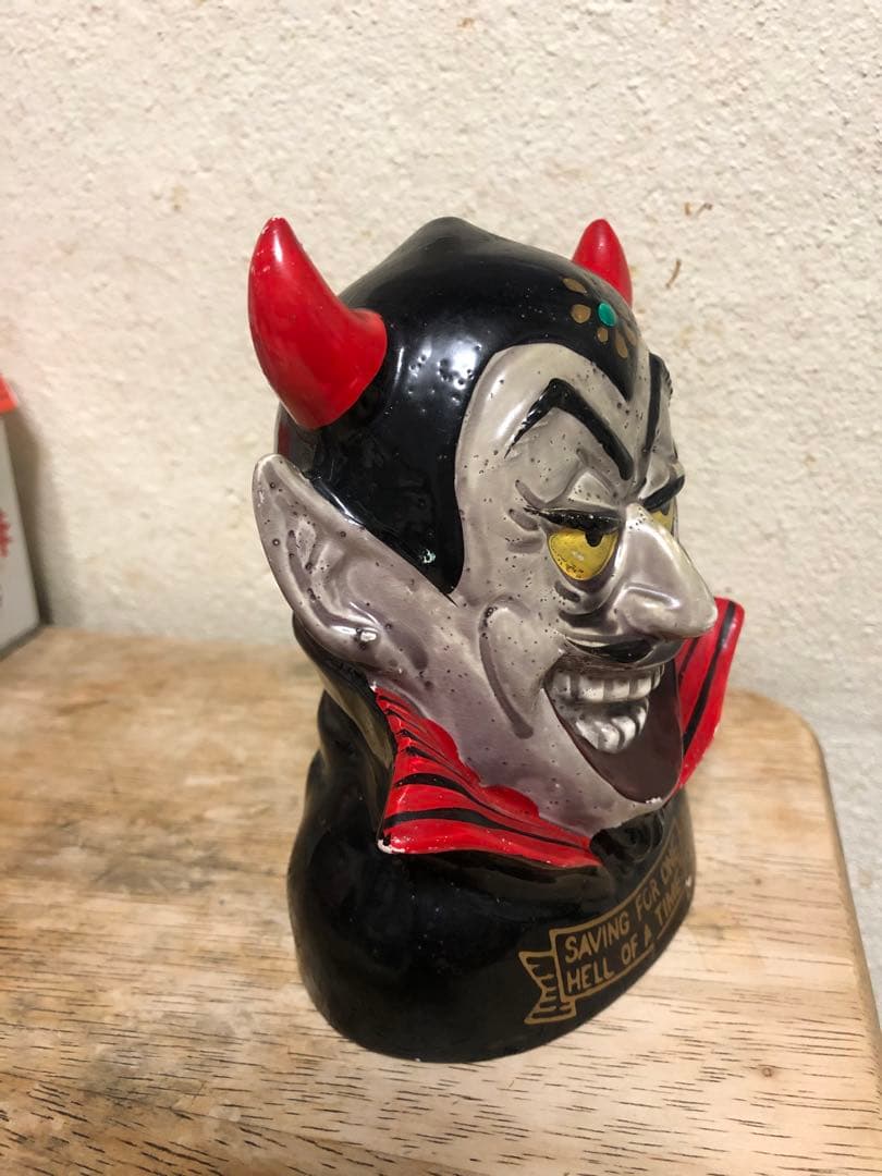 ビンテージ50s デビル　悪魔　貯金箱　ミッドセンチュリー ネイバーフッド　死神