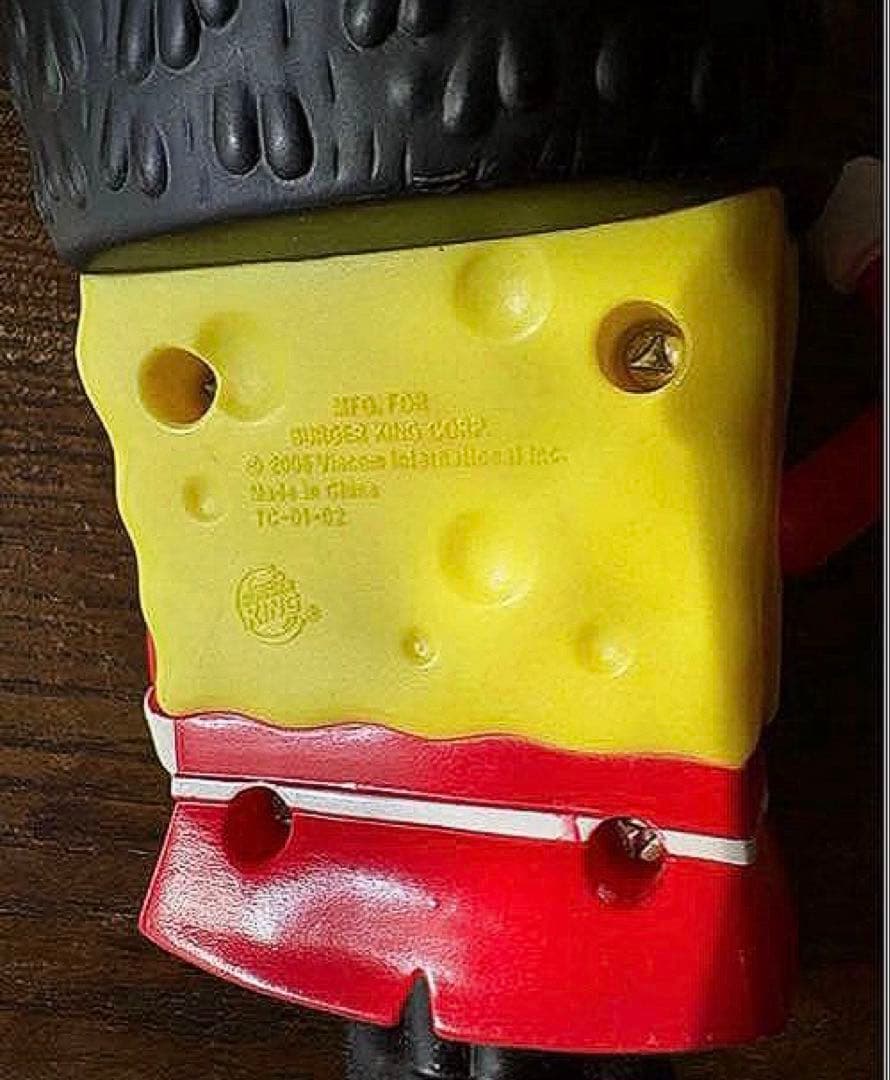 スポンジボブ バーガーキングミールトイ7個 (バラ売り不可)