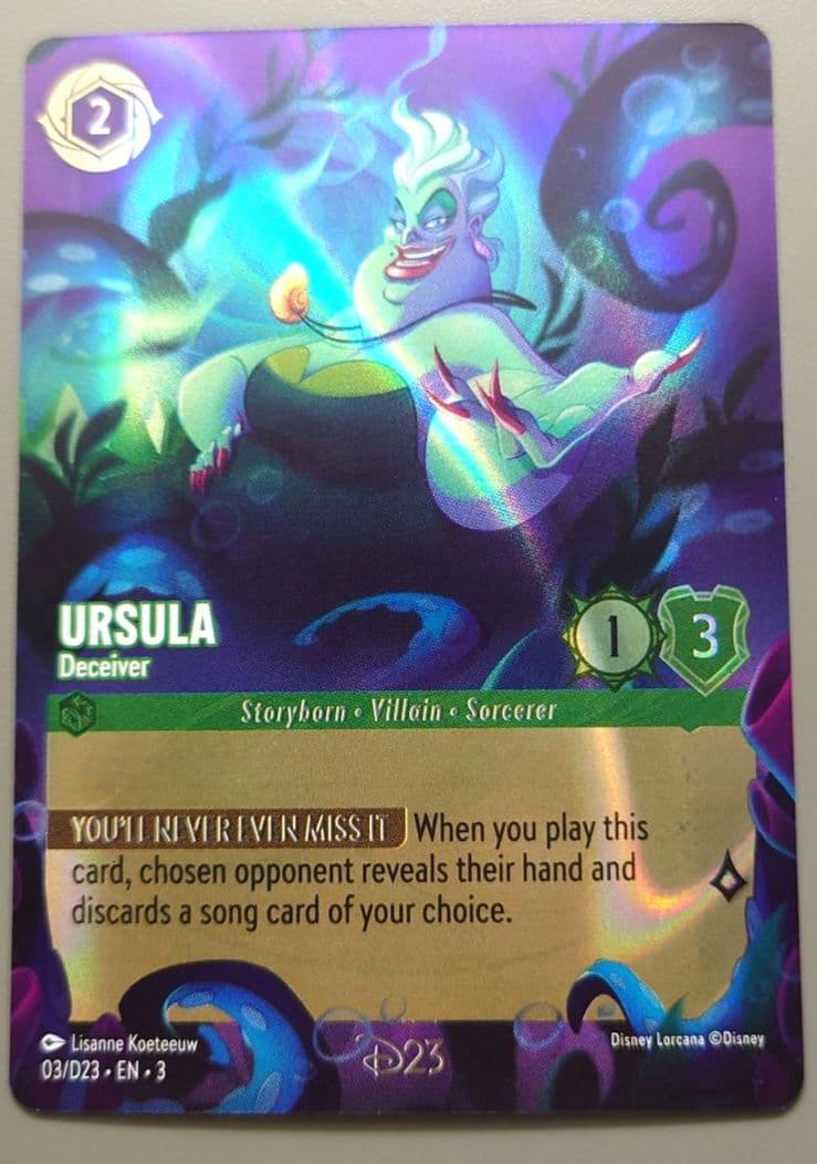 ディズニーロルカナ D23限定プロモ アースラ 英語