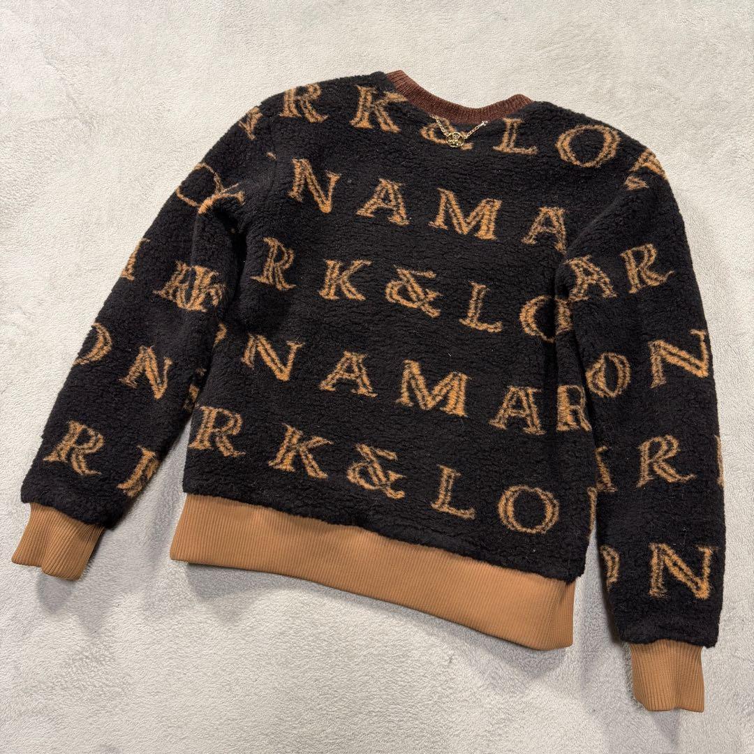 マークアンドロナ　ボアトレーナー　ゴルフウェア　ブラック　46