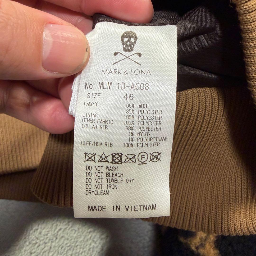 マークアンドロナ　ボアトレーナー　ゴルフウェア　ブラック　46