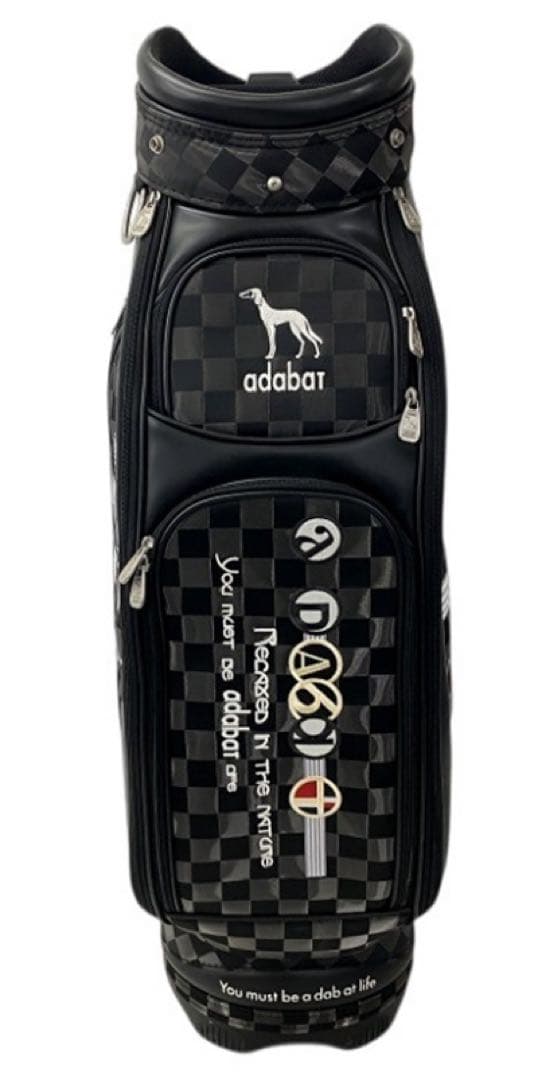 激レア！超美品adabat チェック柄 キャディバッグ 5分割 9型 アダバット