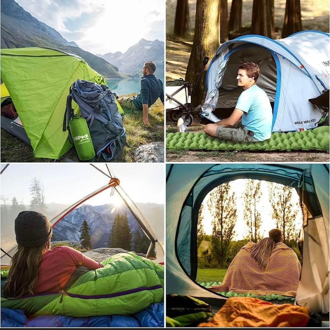 エアーマット 2点セット キャンプ アウトドア 撥水 車中泊 hiipeak