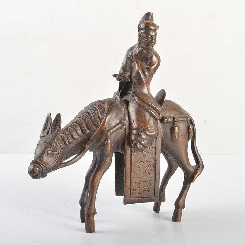 中国　古銅　驢馬賢人 のったり香炉　V　6307