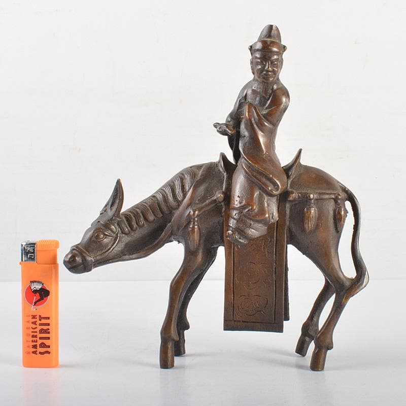 中国　古銅　驢馬賢人 のったり香炉　V　6307