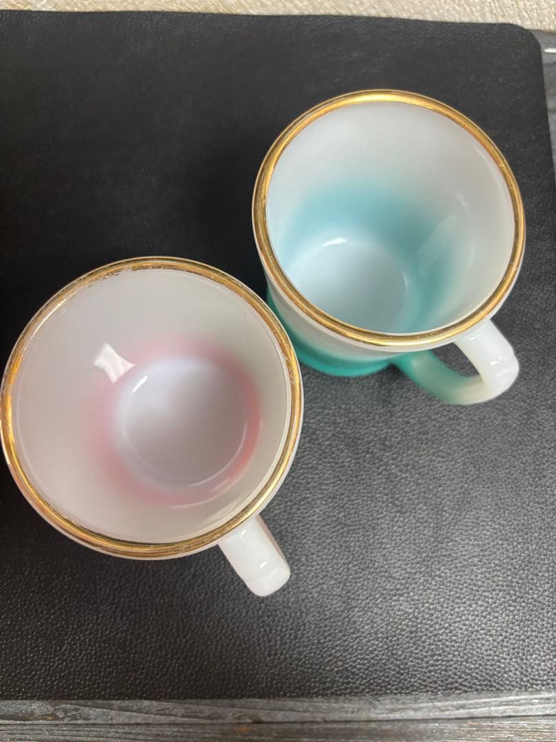 Fire King グラデーション マグカップ 2個セット