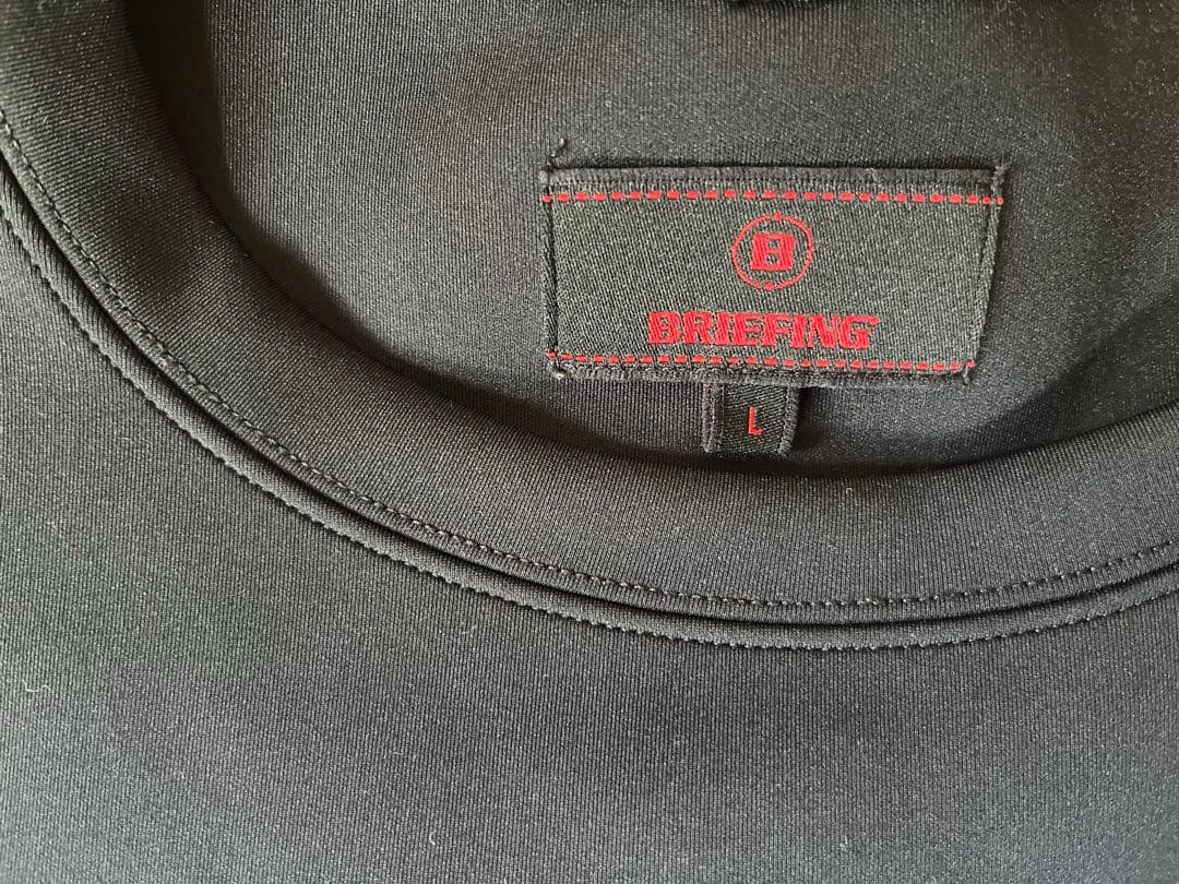 ブリーフィング　ブラック　ロゴ入りトレーナーL