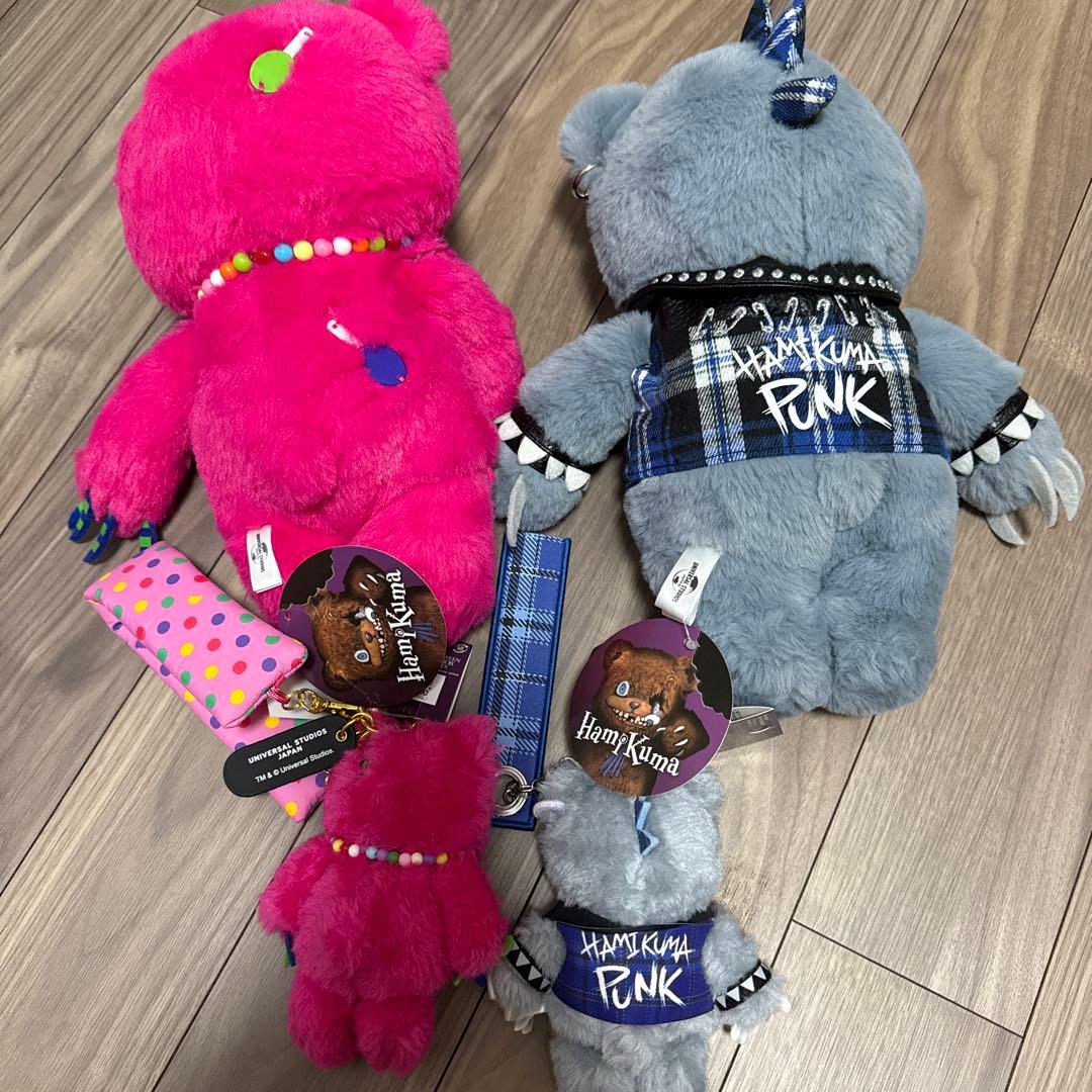 【新品タグ付】ユニバ ハミクマ ぬいぐるみ　ストラップ付きマスコットキーチェーン