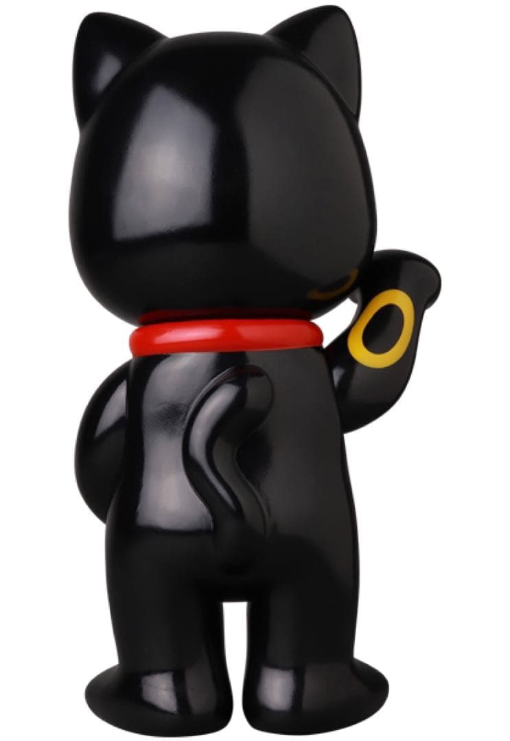 不二家 ソフビコレクション　招き猫 ペコちゃん 黒