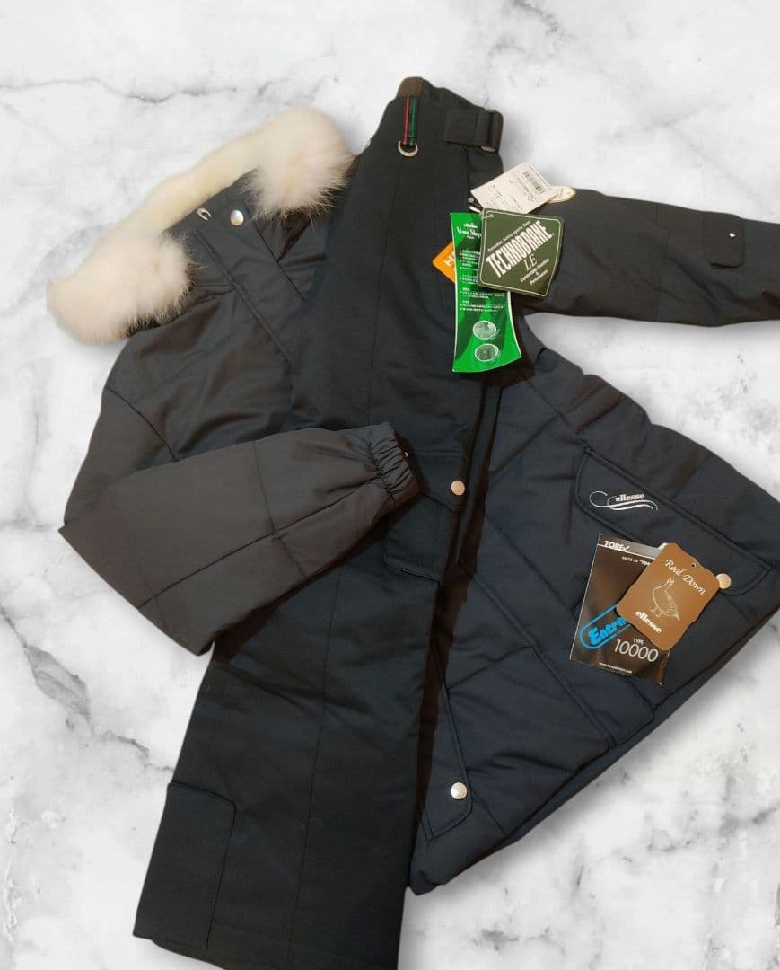 e55 エレッセ ellesseダウンJKTレディース スキーウェア 上下セット