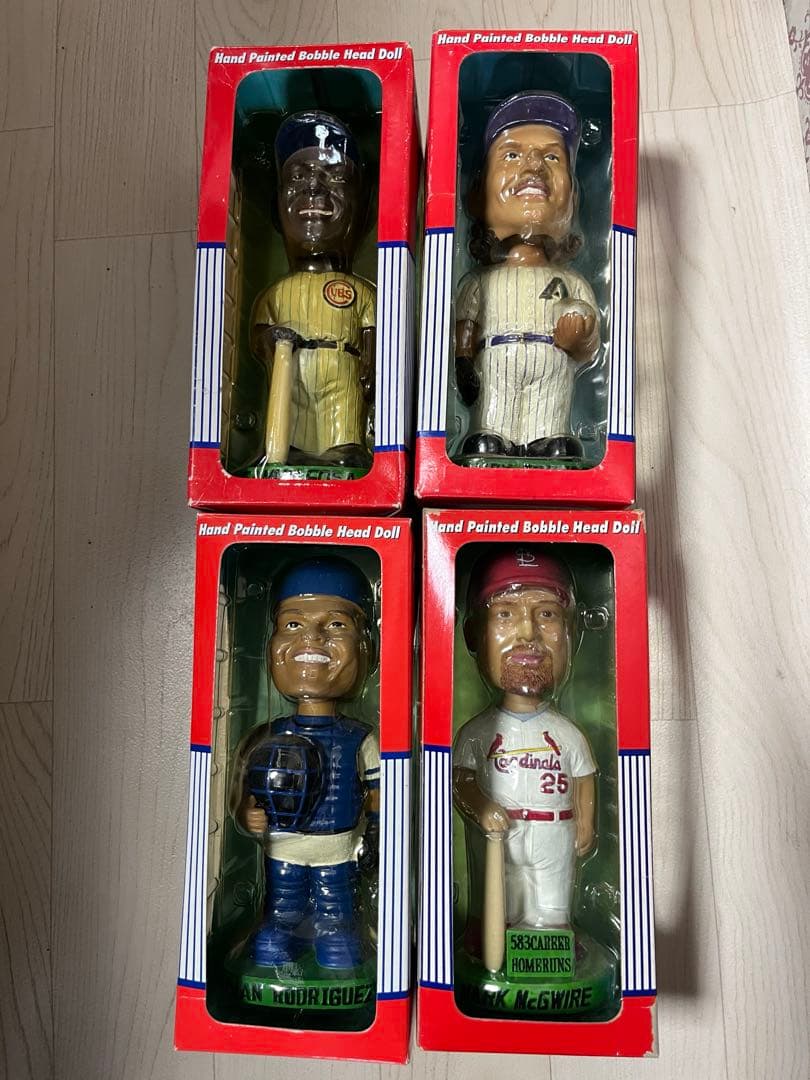 MLBサミーソーサ、ランディジョンソン、マグワイア、イバンロドリゲスボブルヘッド