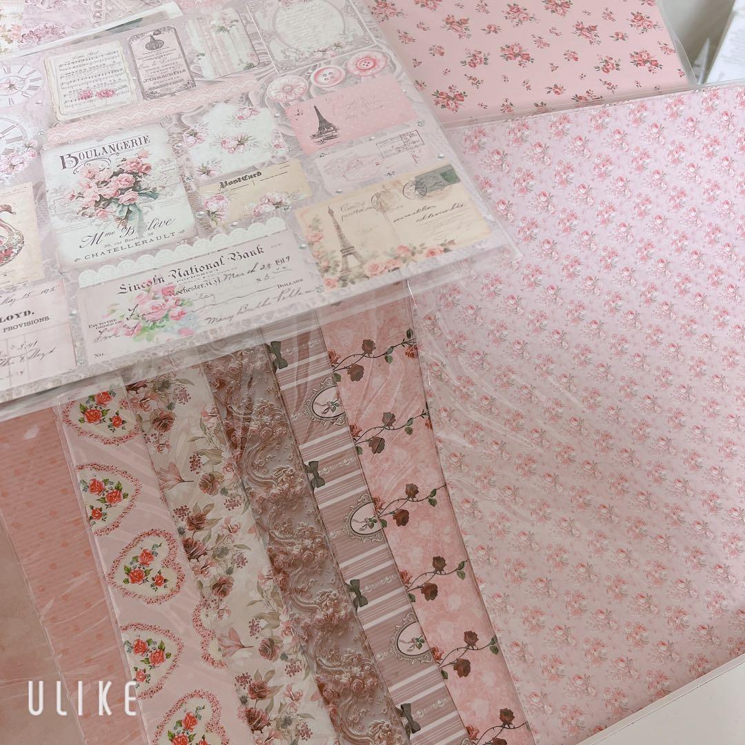 コラージュ素材 トレペ コラージュシート 紙モノ デザインペーパー まとめ売り