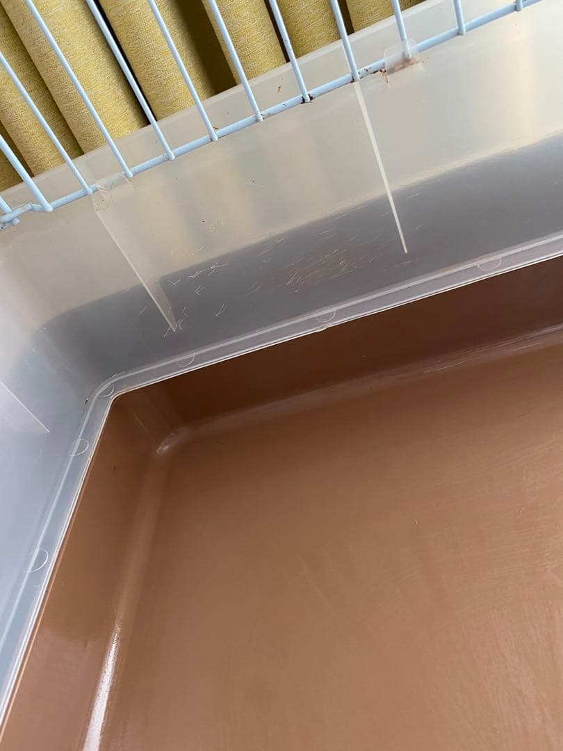 ミニマルランド うさぎのカンタンおそうじケージ ブラウン ワイド