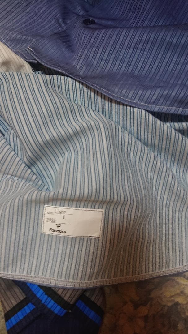 ライオンズ オーセン ユニフォーム オーダー品 喫煙者なのでタバコの匂い有り