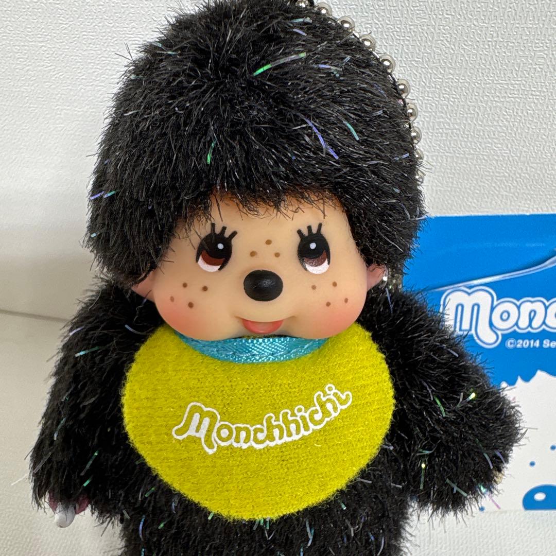 新品 非売品 モンチッチ ブラック ラメ キーホルダー 2280