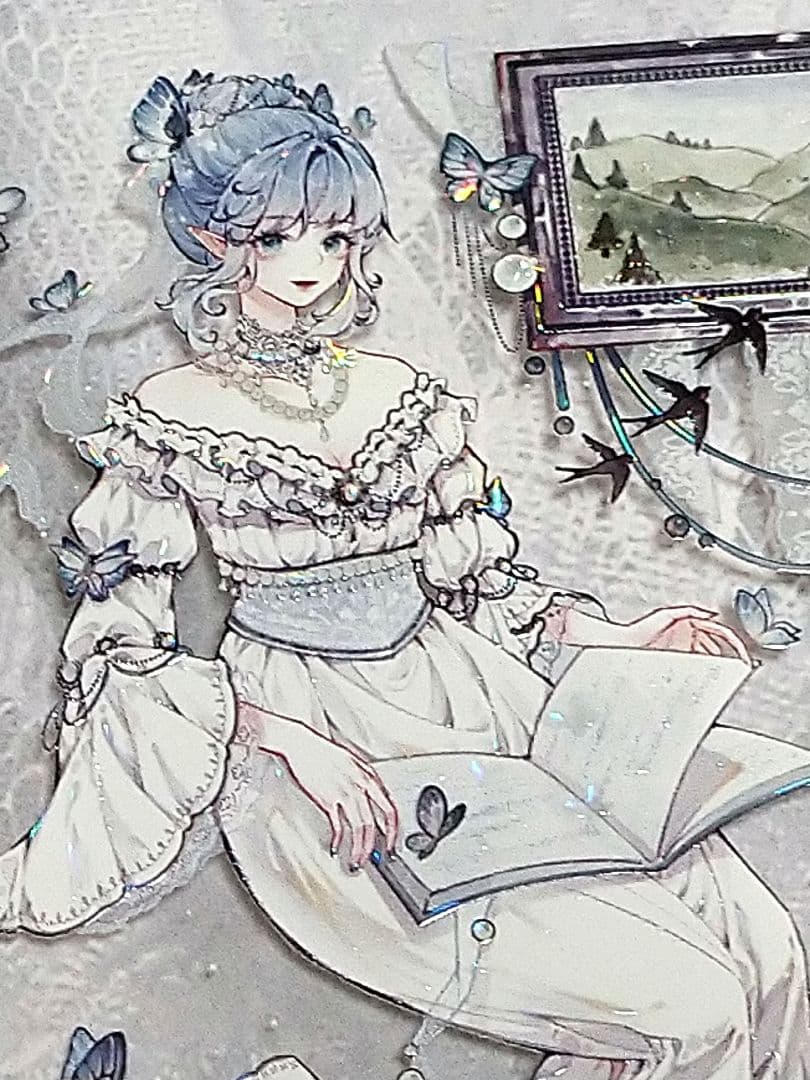 J1023＃羽化蝶(贝壳光)shine切り売り海外人物マステ女の子