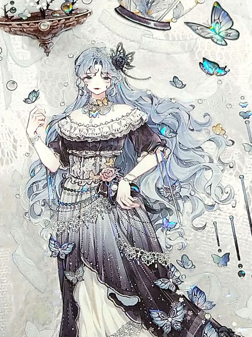 J1023＃羽化蝶(贝壳光)shine切り売り海外人物マステ女の子