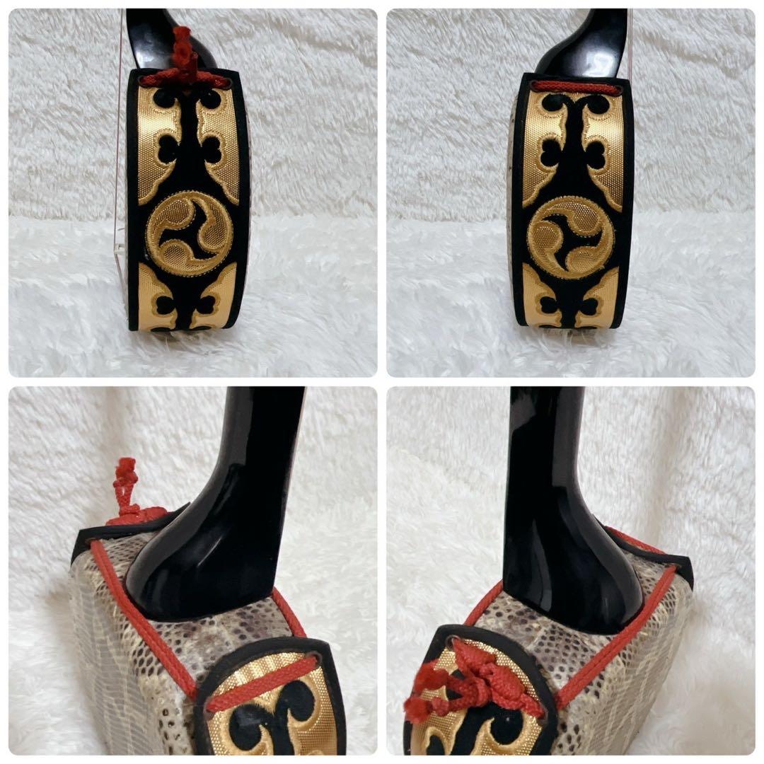 【美品】沖縄三線 本皮 強化張り 二重張り ソフトケース、弦セット、爪付き