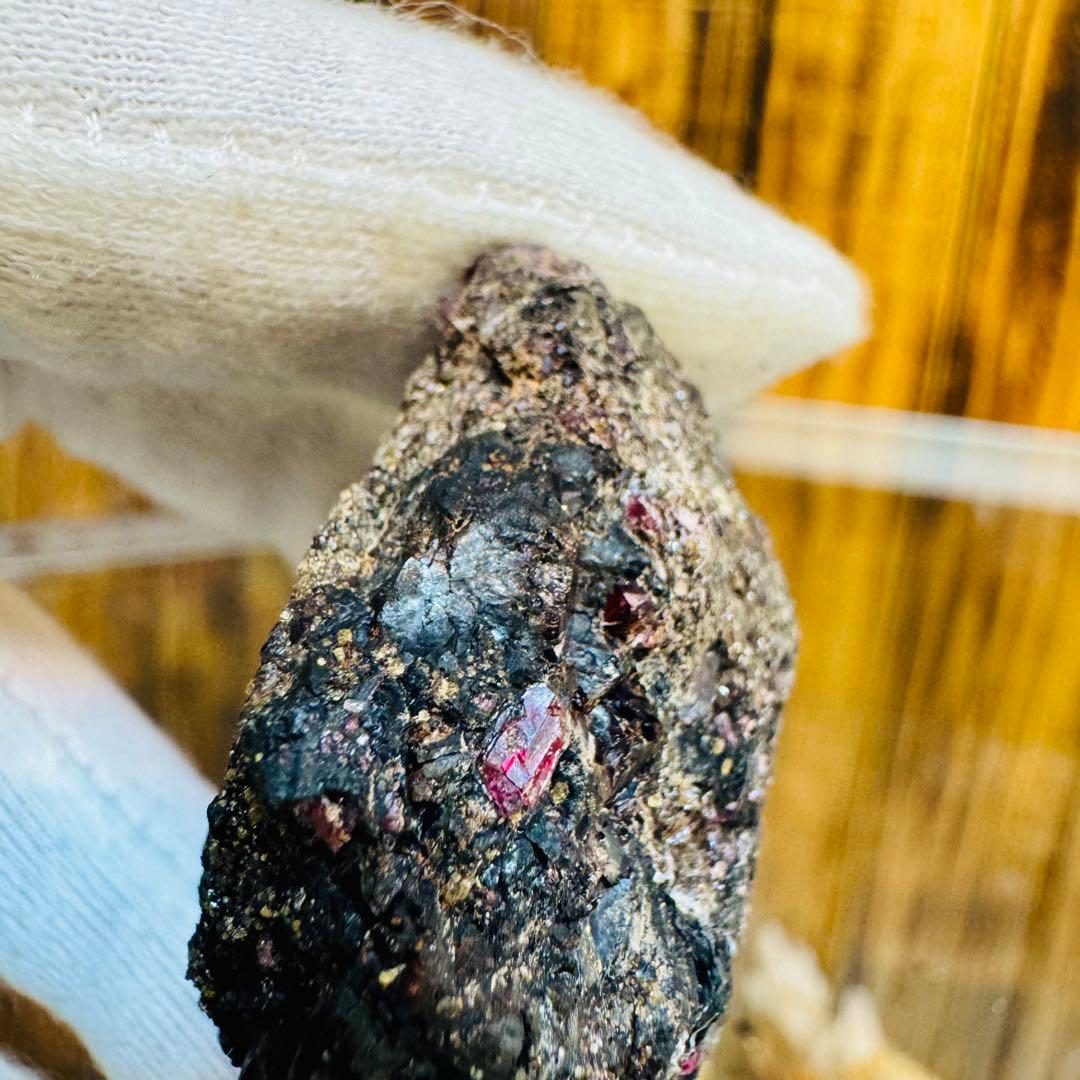 国産鉱物 パイロクスマンガン 愛知 ハイグレード クラスター