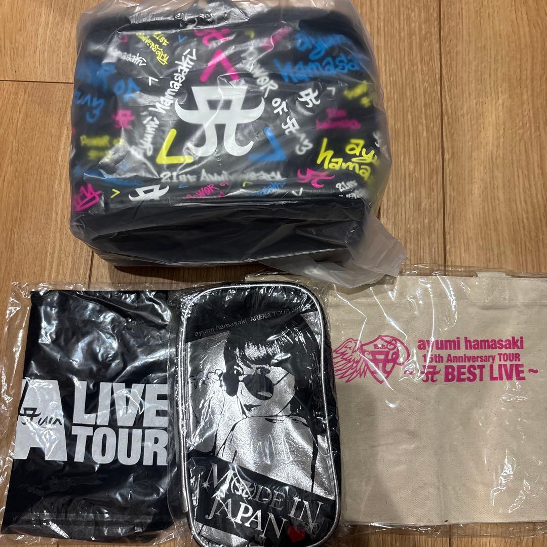 ayumi hamasaki 浜崎あゆみ ポーチ バッグ 4点まとめ売り 未開封