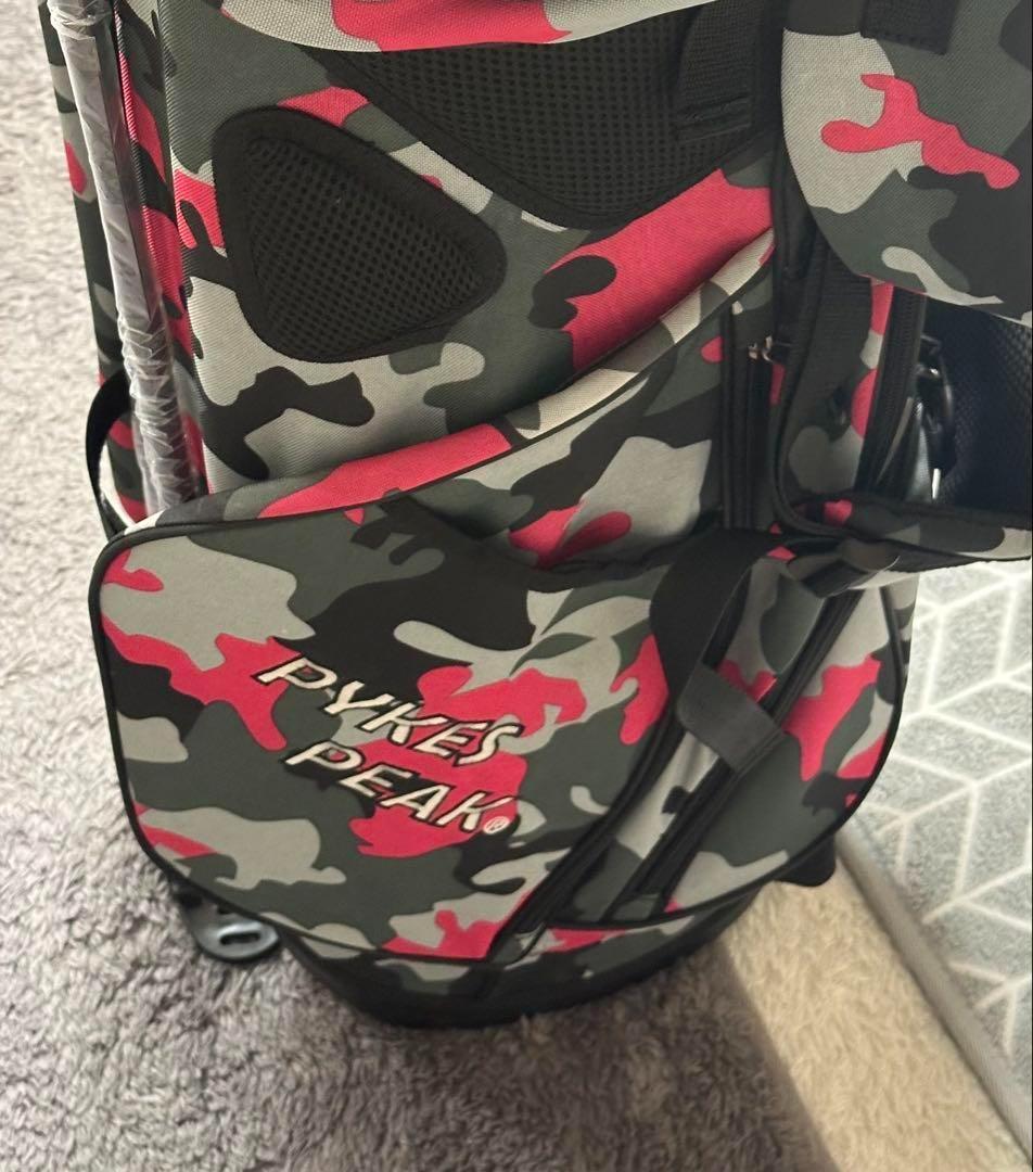 新品 Pykes Peak 迷彩柄 スタンド式ゴルフバッグ　キャディバッグ