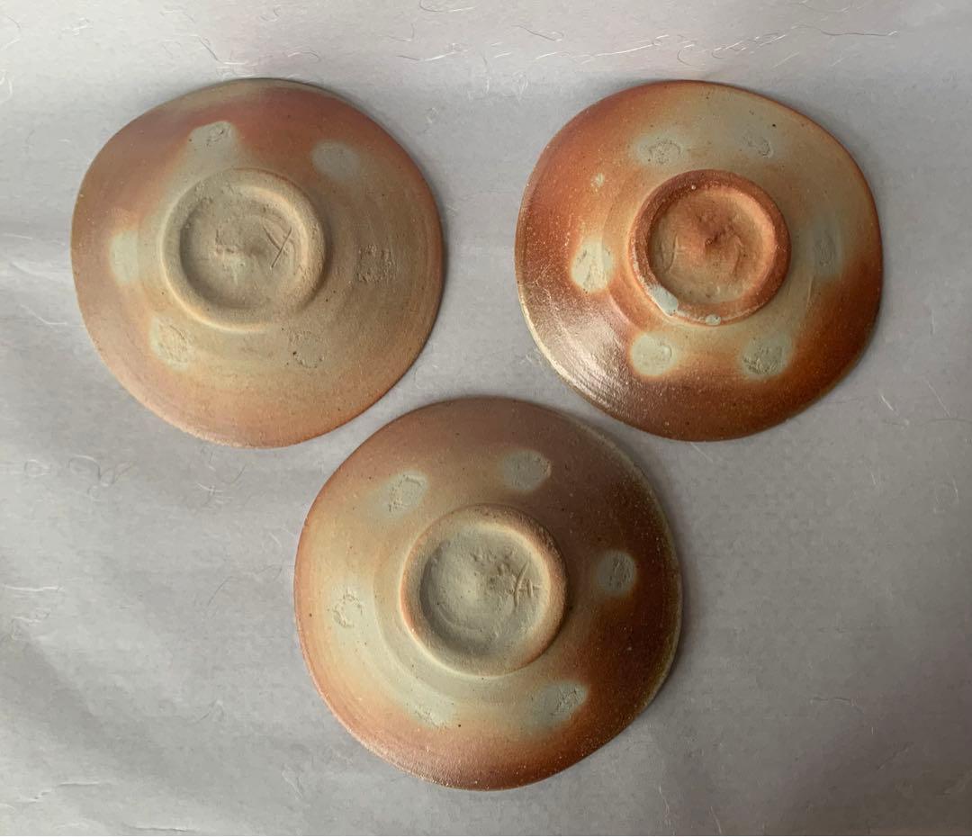 杉本貞光　信楽小皿5客組　寺垣外窯　茶道具　共箱